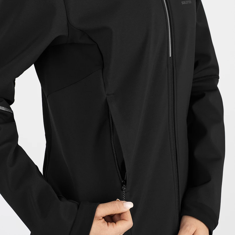 Dámská bunda Salomon  Agile Softshell Jacket Black XS