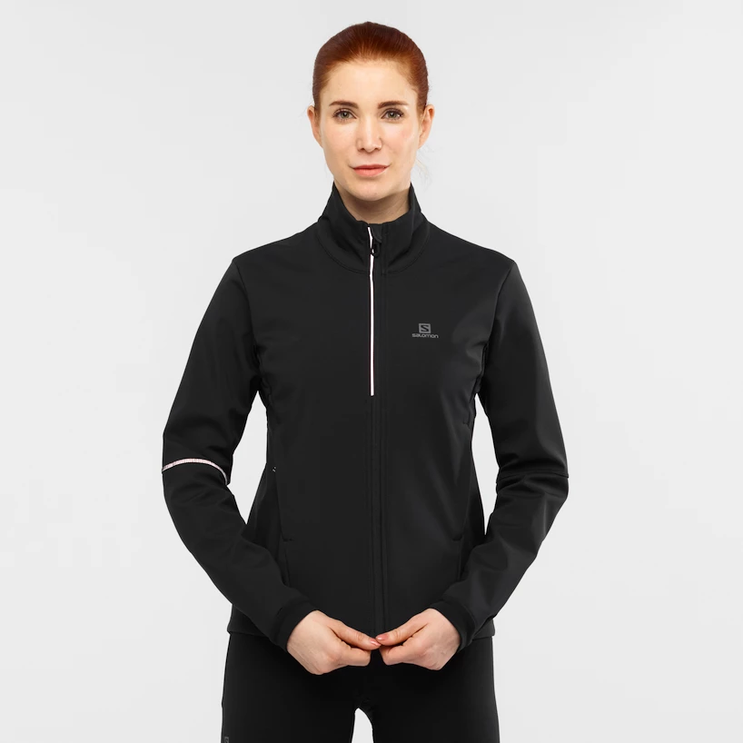 Dámská bunda Salomon  Agile Softshell Jacket Black XS