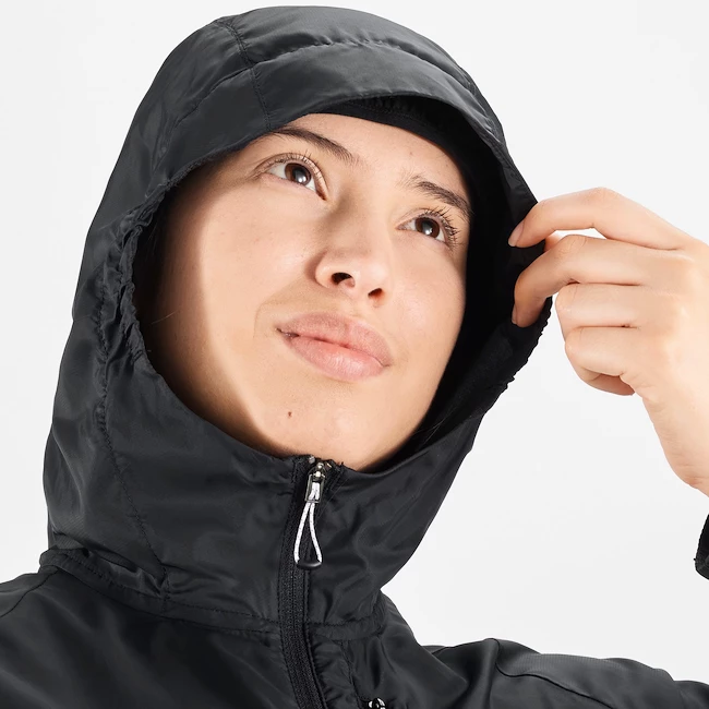 Dámská bunda Salomon  Bonatti Cross FZ Hoodie Jet Black/White