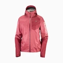 Dámská bunda Salomon  Bonatti Waterproof Jacket Earth Red/Cabernet