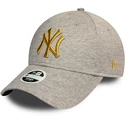 Dámská kšiltovka New Era 9Forty Metallic Logo MLB New York Yankees šedá