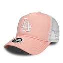 Dámská kšiltovka New Era 9Forty Trucker League Essential MLB Los Angeles Dodgers Pink/White