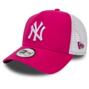 Dámská kšiltovka New Era 9Forty Trucker League Essential MLB New York Yankees Purple/White