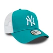 Dámská kšiltovka New Era A-Frame Trucker League Essential MLB New York Yankees Teal/White