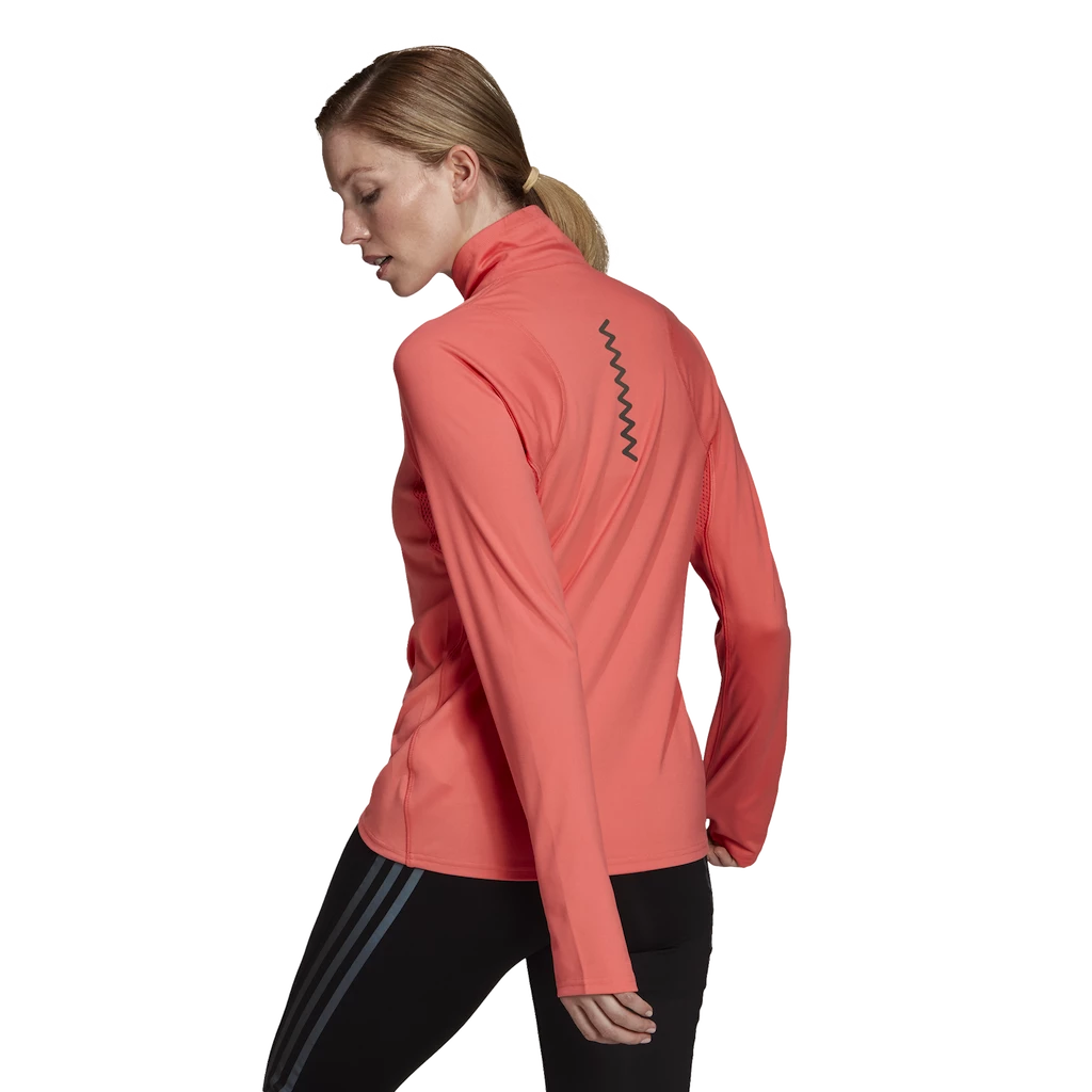 Dámská mikina adidas  Run Fast 1/2 Zip Semi Turbo