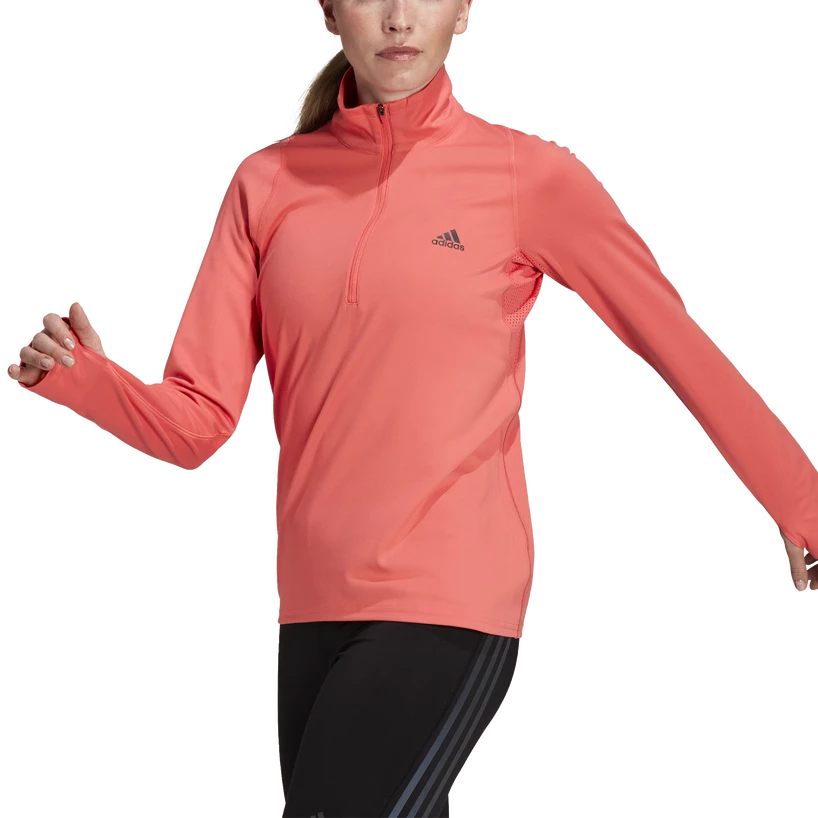 Dámská mikina adidas  Run Fast 1/2 Zip Semi Turbo S
