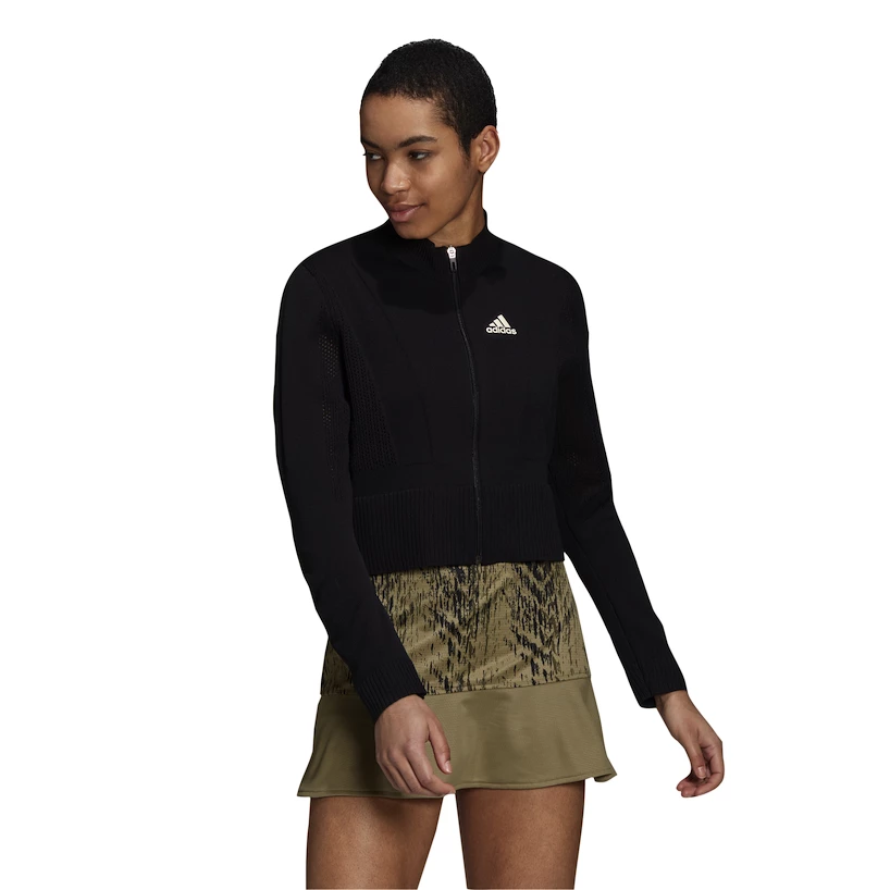 Dámská mikina adidas  Tennis Primeknit Jacket Primeblue Aeroready Black