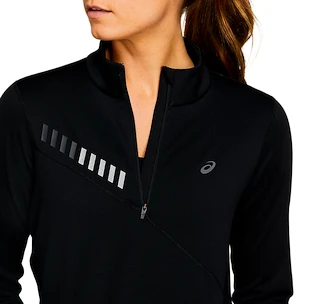 Dámská mikina Asics Lite Show Winter 1/2 Zip Top Black/Grey