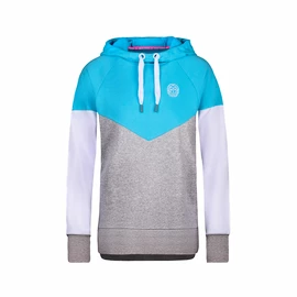 Dámská mikina BIDI BADU Flavia Lifestyle Hoody Aqua/Grey White