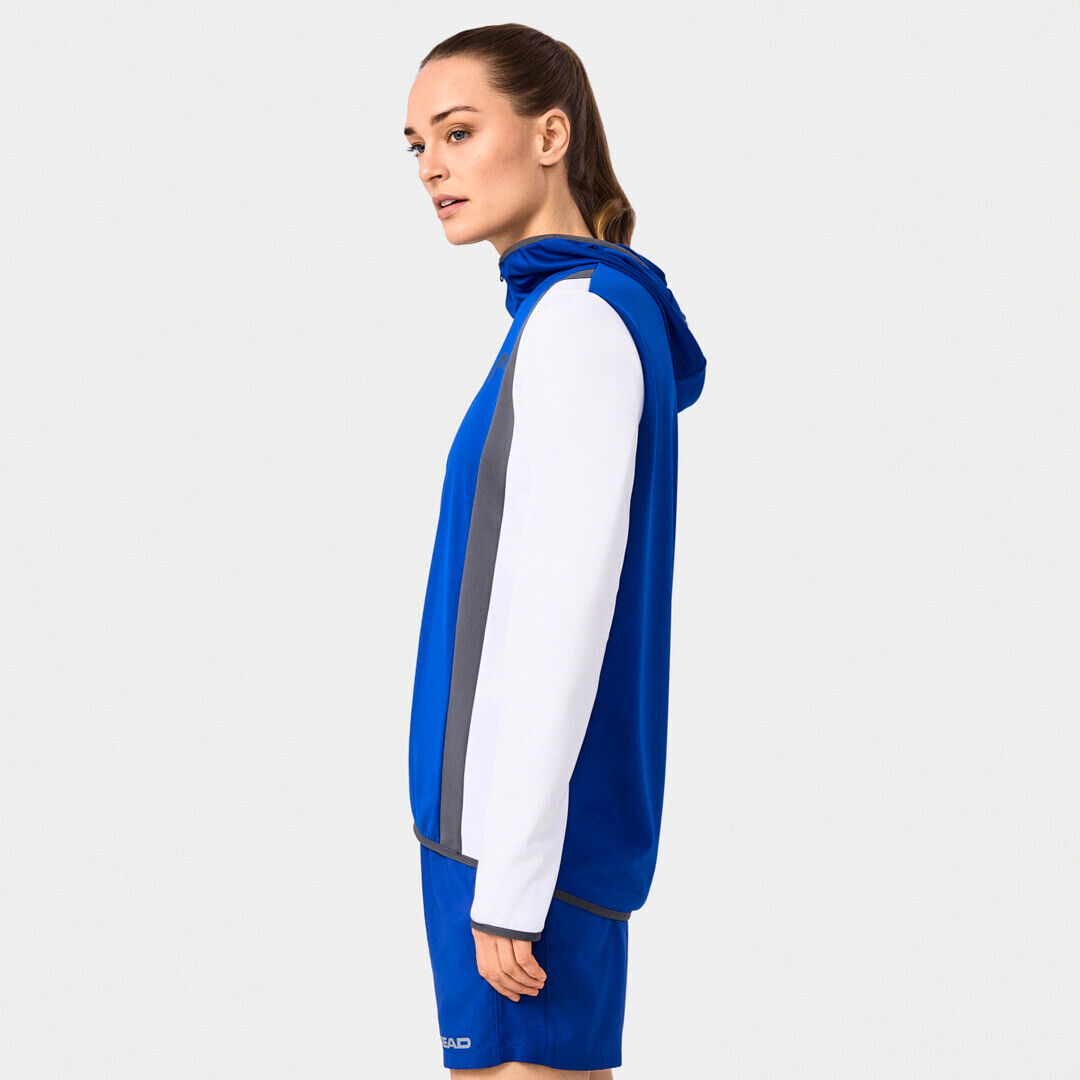 Dámská mikina Head  CLUB 25 TECH Hoodie Women Royal/White S - thumb (4)
