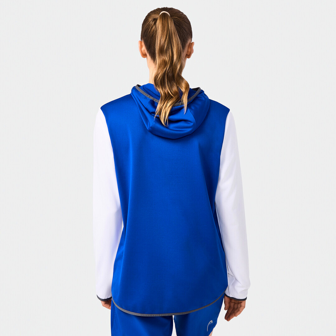 Dámská mikina Head  CLUB 25 TECH Hoodie Women Royal/White S - thumb (6)