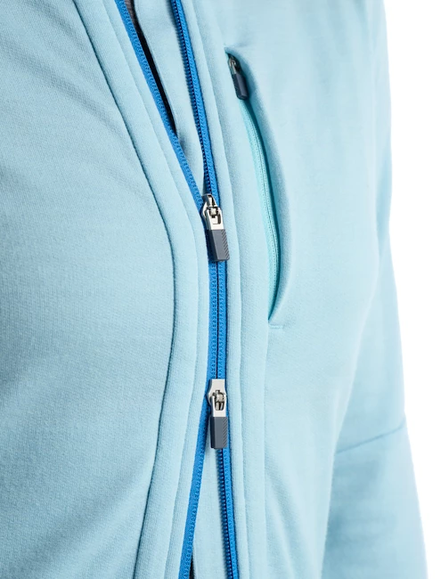 Dámská mikina Icebreaker  Quantum III LS Zip Haze/Azul
