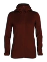 Dámská mikina Icebreaker  W Elemental LS Zip Hood ESPRESSO