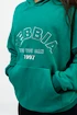 Dámská mikina Nebbia GYM RAT Branded Oversized Hoodie green
