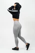 Dámská mikina Nebbia ICONIC Cropped Zip-Up Hoodie 254 black