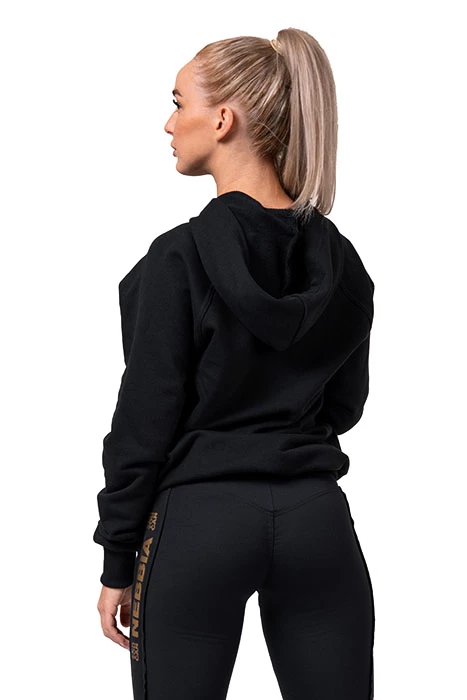 Dámská mikina Nebbia Intense Long hoodie black XS