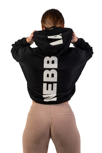 Dámská mikina Nebbia  Loose Fit Crop Hoodie black XS/S