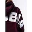 Dámská mikina Nebbia STRONG BEAUTY Oversized Hoodie OWN YOUR POWER 433 dark red
