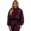 Dámská mikina Nebbia STRONG BEAUTY Oversized Hoodie OWN YOUR POWER 433 dark red