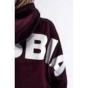 Dámská mikina Nebbia STRONG BEAUTY Oversized Hoodie OWN YOUR POWER 433 dark red