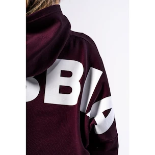 Dámská mikina Nebbia STRONG BEAUTY Oversized Hoodie OWN YOUR POWER 433 dark red