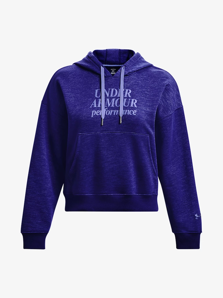 Dámská mikina Under Armour  Essential Script Hoodie-BLU