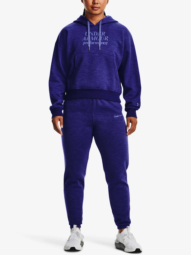 Dámská mikina Under Armour  Essential Script Hoodie-BLU XL
