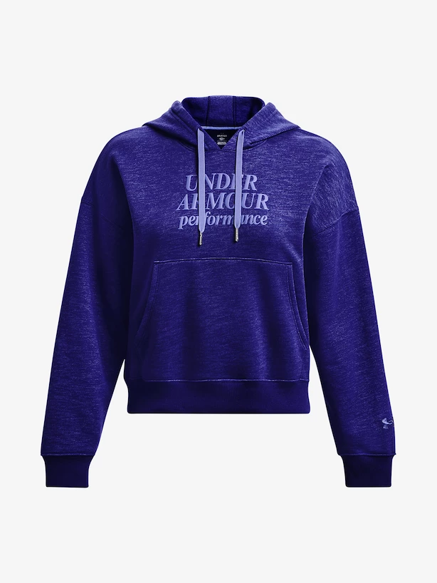 Dámská mikina Under Armour  Essential Script Hoodie-BLU XL