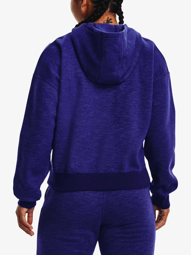 Dámská mikina Under Armour  Essential Script Hoodie-BLU XL