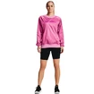 Dámská Mikina Under Armour Recover Woven Shine Crew ružová Planet Pink