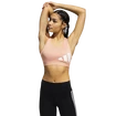 Dámská podprsenka adidas  Believe This Medium Support Workout Logo Ambient Blush