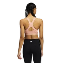 Dámská podprsenka adidas  Believe This Medium Support Workout Logo Ambient Blush