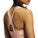 Dámská podprsenka adidas  Believe This Medium Support Workout Logo Ambient Blush