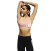 Dámská podprsenka adidas  Believe This Medium Support Workout Logo Ambient Blush XS
