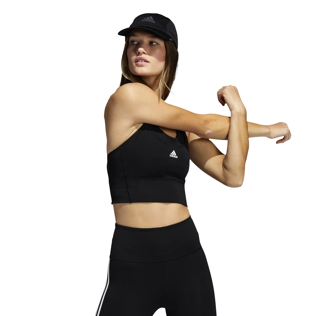 Dámská podprsenka adidas  Running Medium-Support Pocket Black