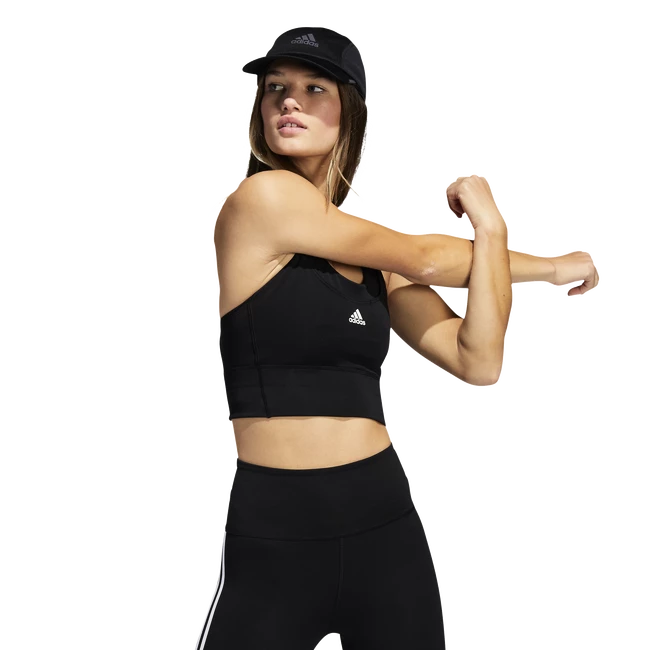 Dámská podprsenka adidas  Running Medium-Support Pocket Black