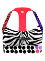 Dámská podprsenka Crazy Idea  BRA LIGHTNING BLACK-ZEBRA