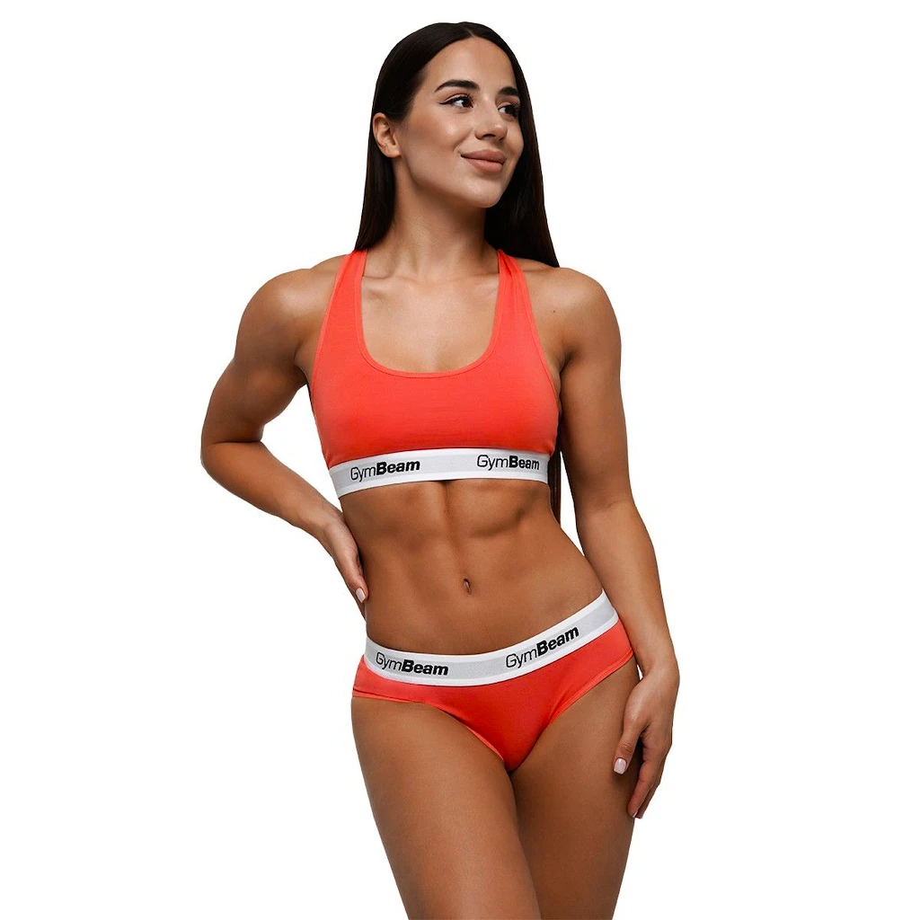Dámská podprsenka GymBeam  Bralette Strawberry Red