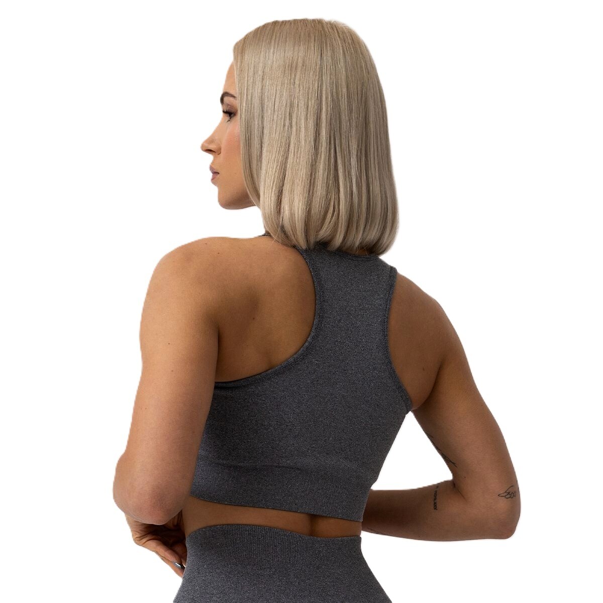Dámská podprsenka GymBeam  FLO Sports Bra Grey  M - thumb (3)