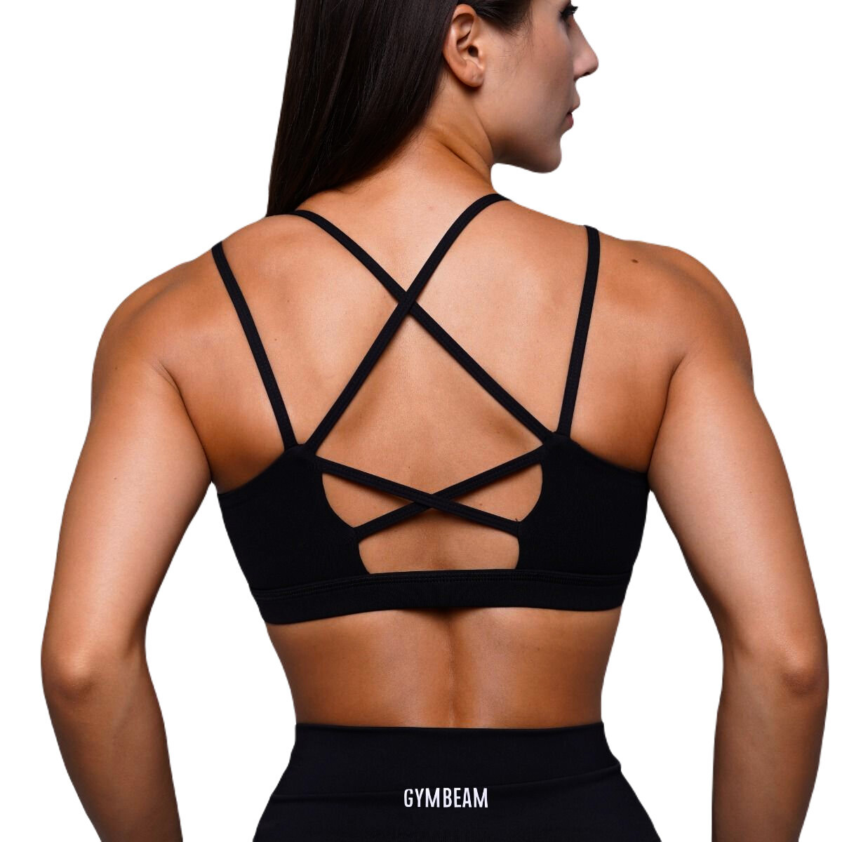 Dámská podprsenka GymBeam  Sports Bra Black  M - thumb (1)