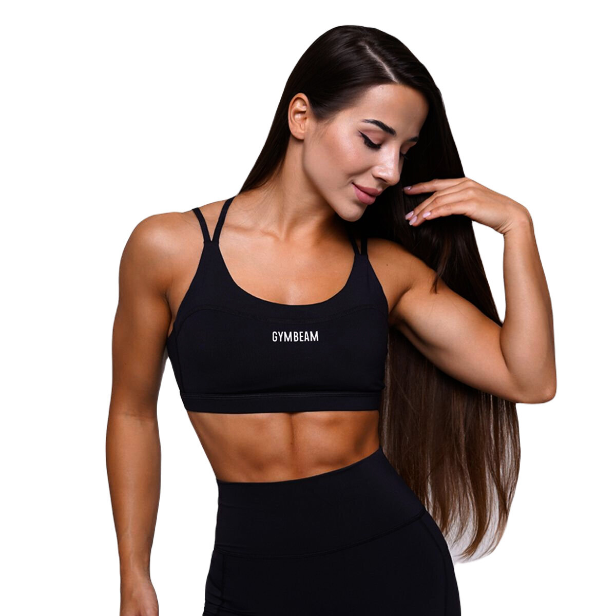 Dámská podprsenka GymBeam  Sports Bra Black  M - thumb (3)