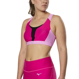 Dámská podprsenka Mizuno High Support Bra Pink Peacock