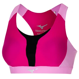 Dámská podprsenka Mizuno  High Support Bra Pink Peacock S