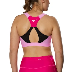 Dámská podprsenka Mizuno  High Support Bra Pink Peacock S