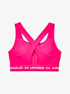 Dámská podprsenka Under Armour  Crossback Mid Bra-PNK S