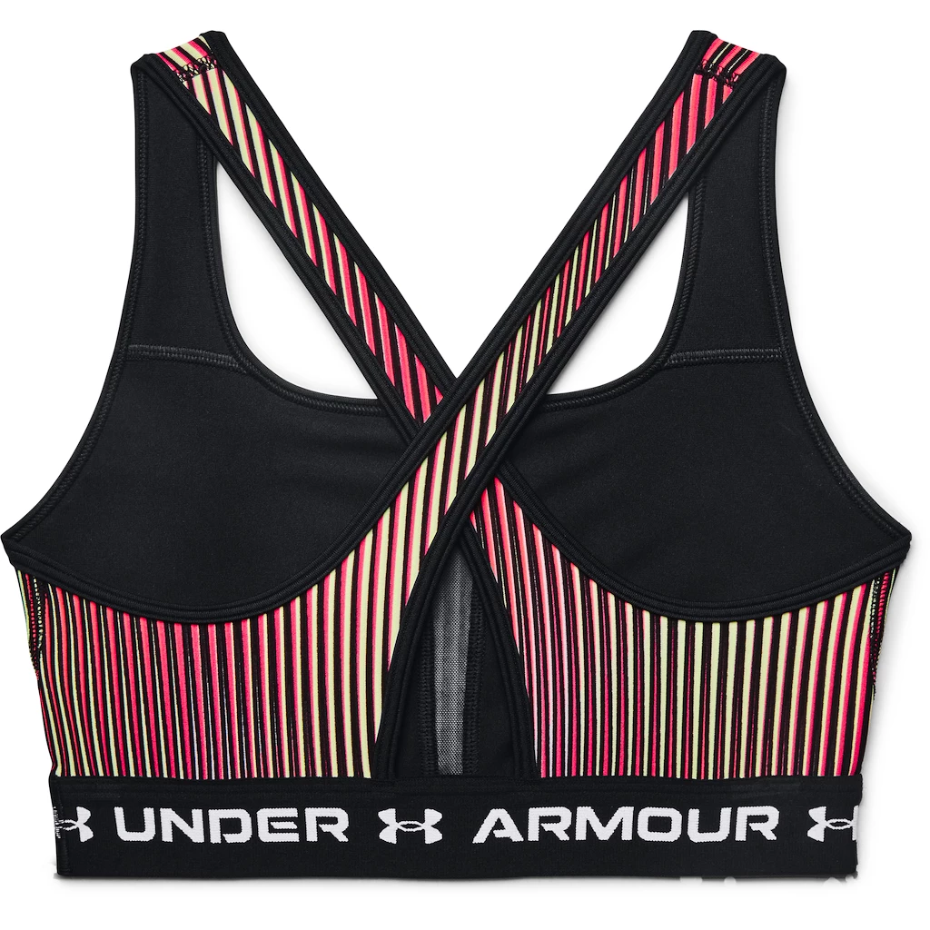 Dámská podprsenka Under Armour  Crossback Mid Print-BLK