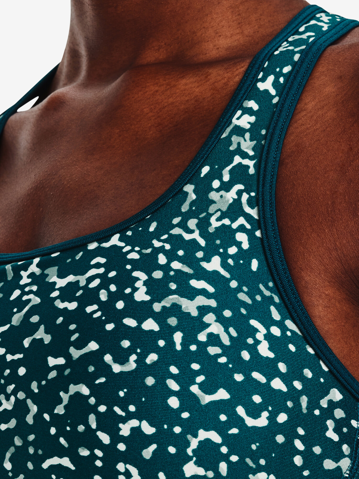Dámská podprsenka Under Armour  Crossback Mid Print-GRN XS - thumb (2)