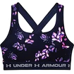Dámská podprsenka Under Armour Crossback Mid Print Midnight Navy