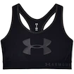 Dámská podprsenka Under Armour  Mid Keyhole Graphic-BLK M