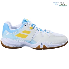 Dámská sálová obuv Babolat Shadow Spirit Women White/Light Blue